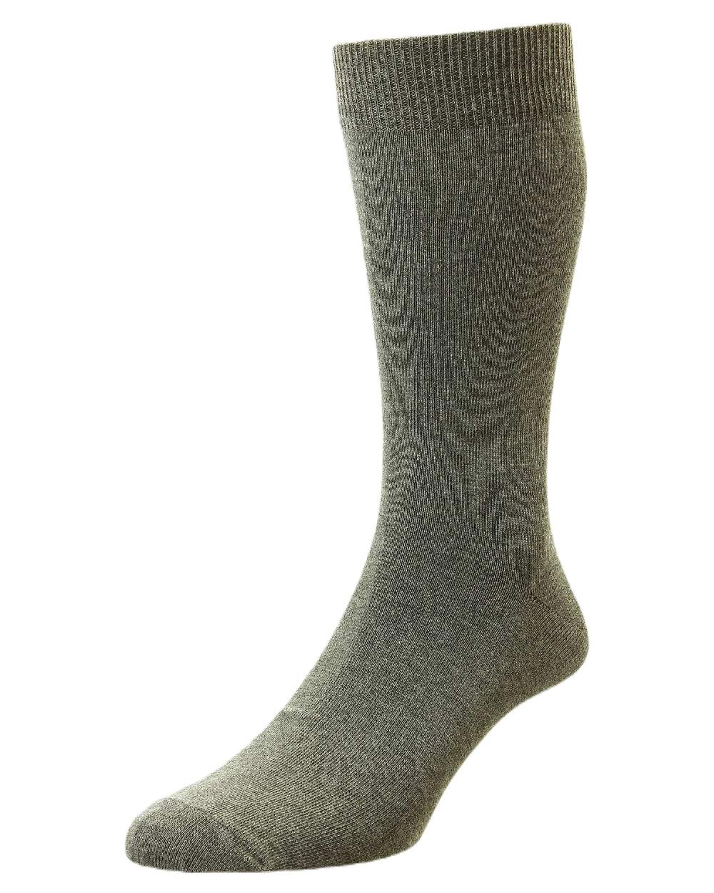 Grey coloured HJ Hall Classic Cotton Fashion Socks on white background 