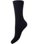 Navy coloured HJ Hall Mens Original Bamboo Softop Socks on white background 