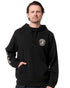 Black coloured Hard Yakka Mens Heritage Icon Hoodie on white background 