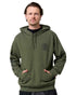 Military Green coloured Hard Yakka Mens Heritage Icon Hoodie on white background 