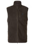 Shadow Brown Coloured Harkila Aspire Fleece Waistcoat on white background 