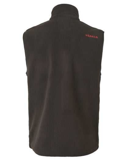 Shadow Brown Coloured Harkila Aspire Fleece Waistcoat on white background 