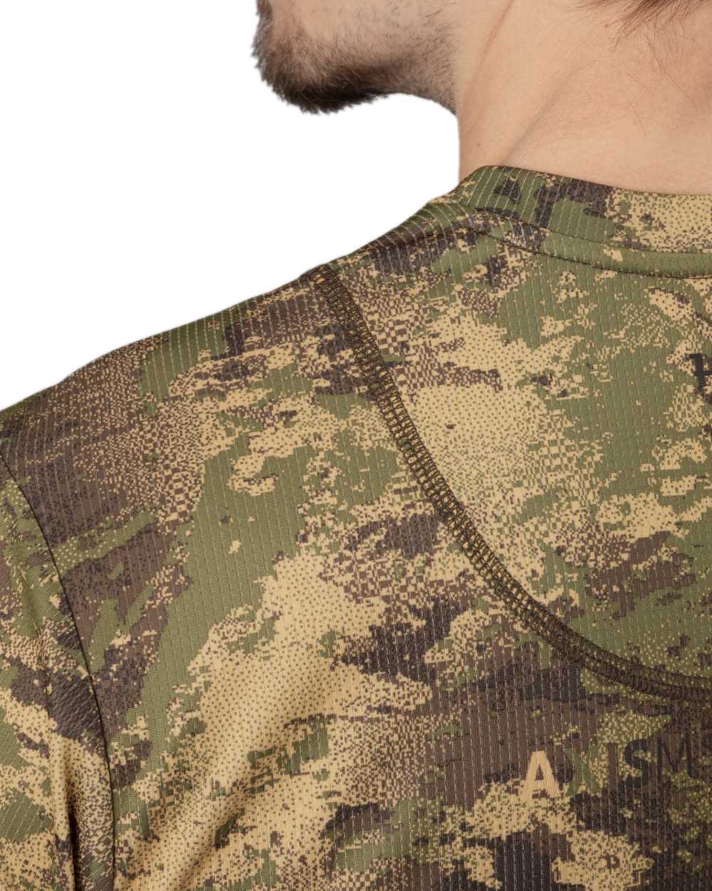 AXIS Forest Coloured Harkila Deer Stalker Camo Short Sleeve T-Shirt on white background 