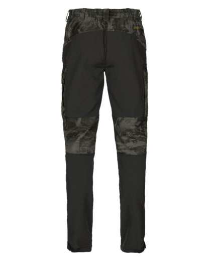 AXIS Black Black Coloured Harkila NOCTYX Camo Silent Trousers on white background 