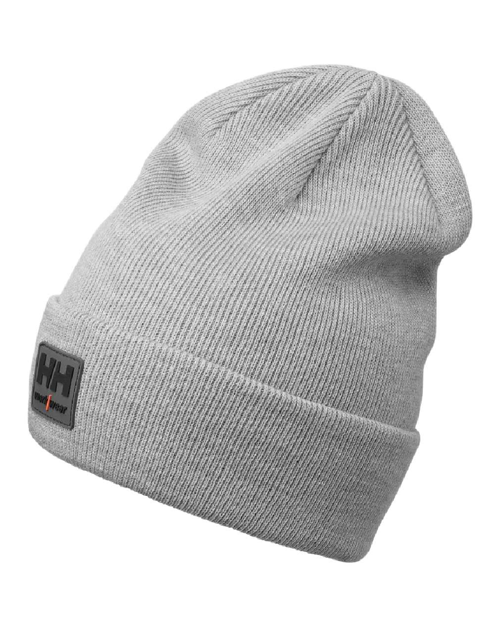 Grey Melange Coloured Helly Hansen Kensington Beanie on White background 