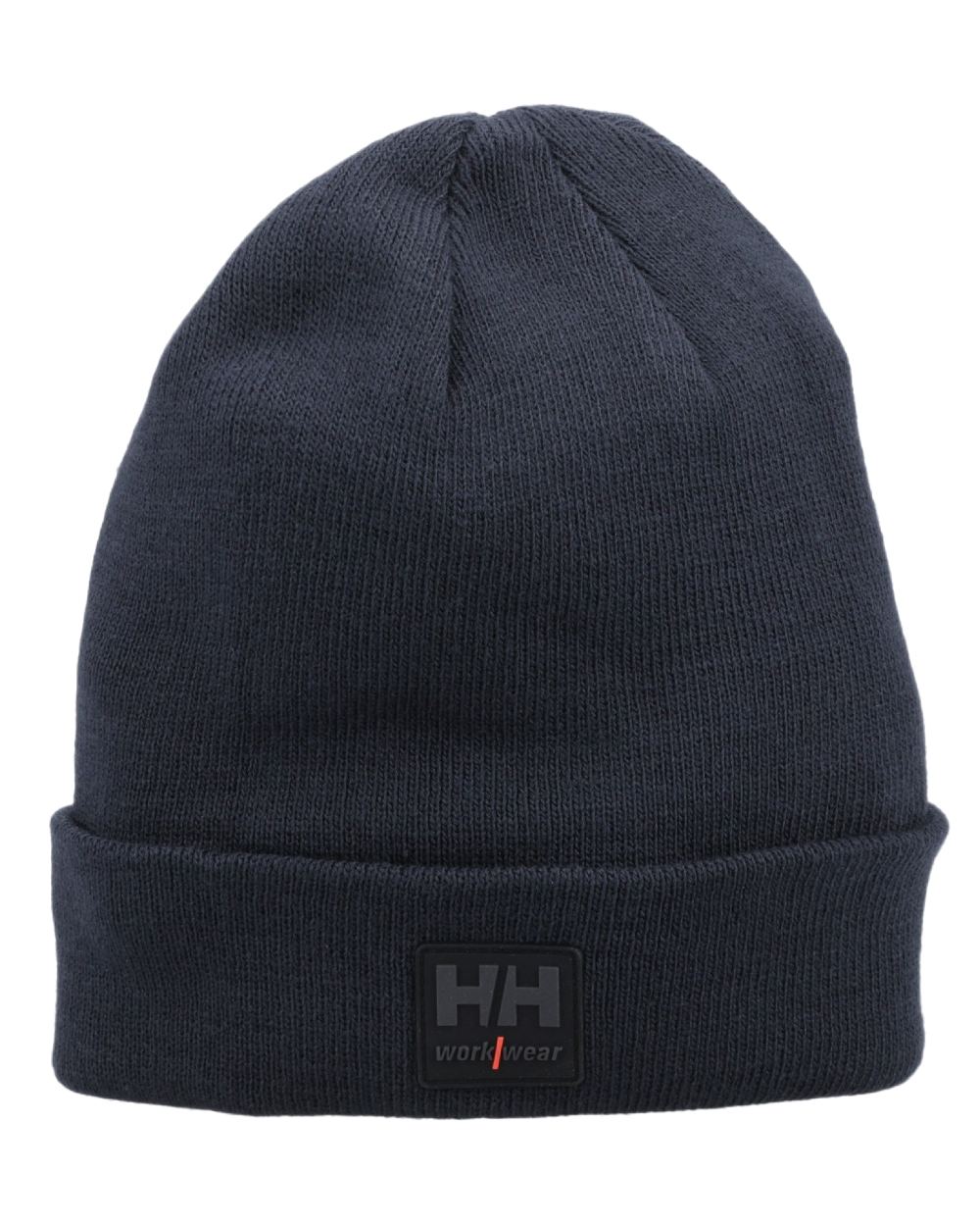 Navy Coloured Helly Hansen Kensington Beanie on White background 