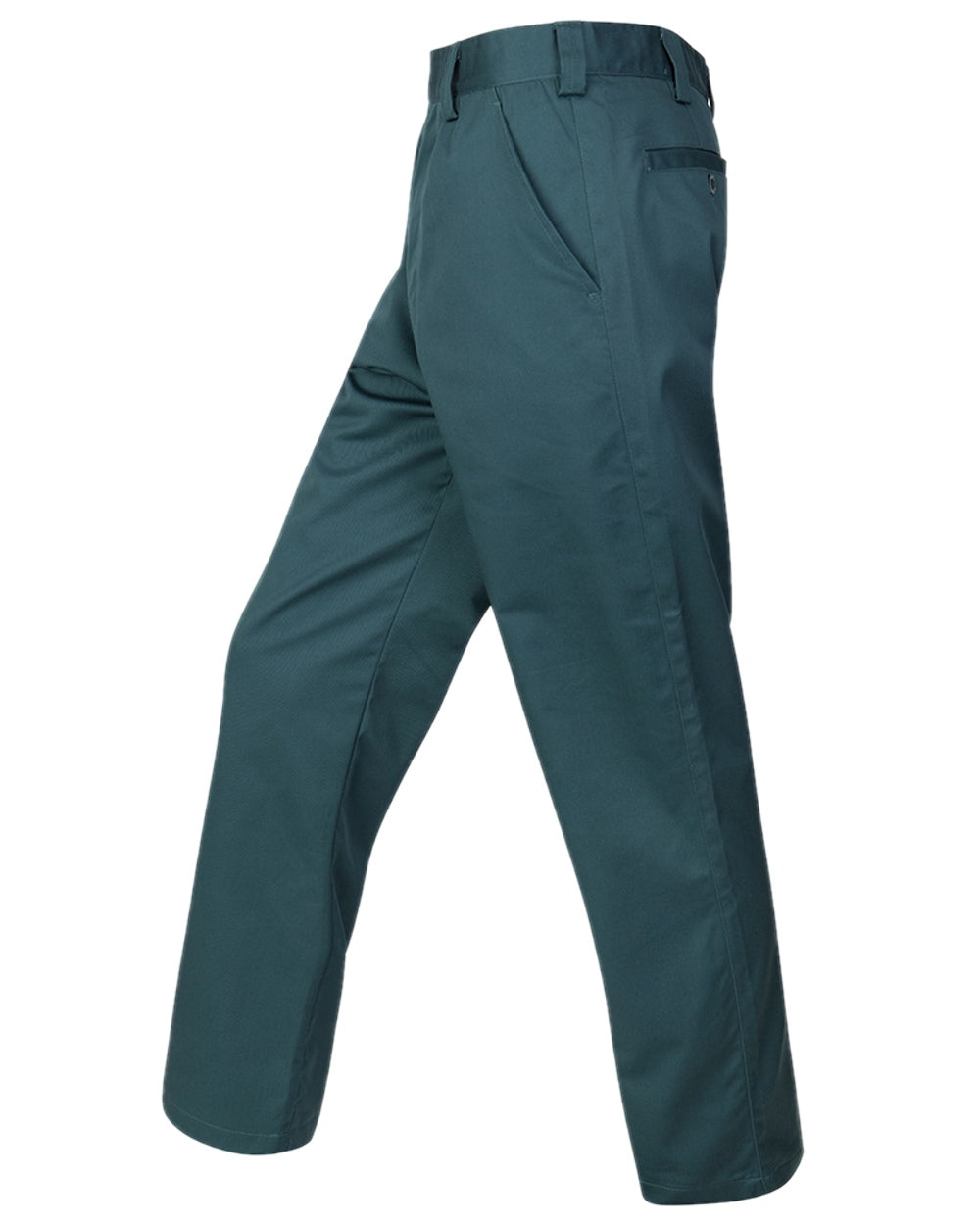 Spruce Coloured Hoggs of Fife Bushwhacker Unlined Trousers on white background 