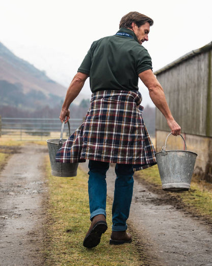 Stonewash Coloured Hoggs of Fife Clyde Comfort Denim Jeans on countryside background 