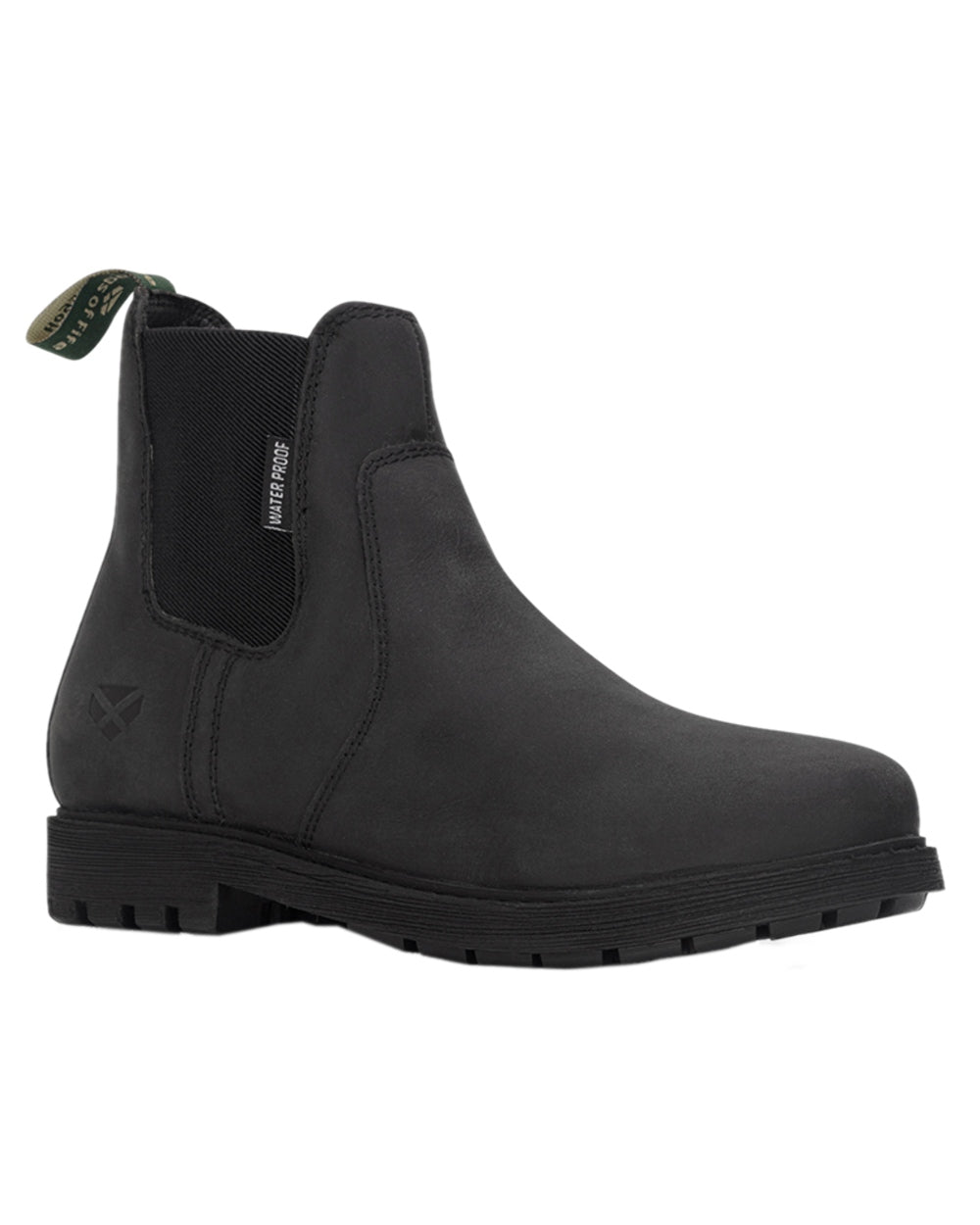 Black Coloured Hoggs of Fife Northumberland II Ladies Dealer Boots on white background