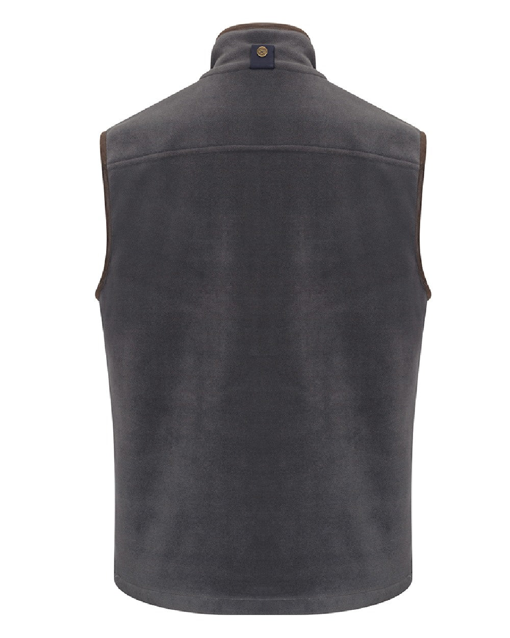 Charcoal Coloured Hoggs of Fife Stenton Technical Fleece Gilet on white background 