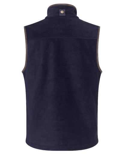 Midnight Navy coloured Hoggs of Fife Stenton Technical Fleece Gilet on white background 