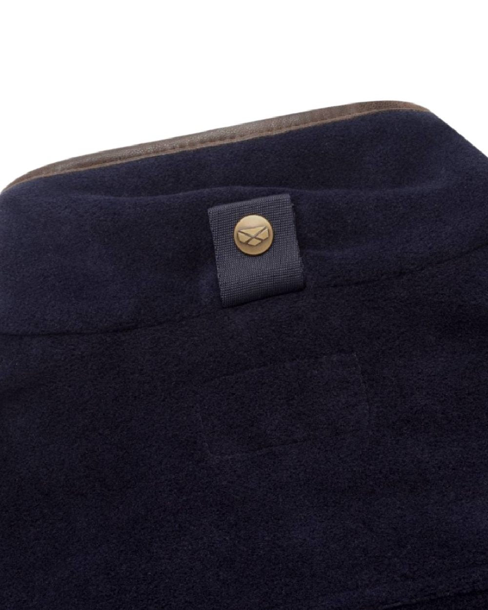 Midnight Navy coloured Hoggs of Fife Stenton Technical Fleece Gilet on white background 