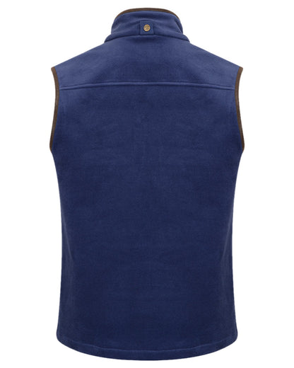 Nordic Blue coloured Hoggs of Fife Stenton Technical Fleece Gilet on white background 