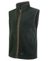 Pine Green coloured Hoggs of Fife Stenton Technical Fleece Gilet on white background 