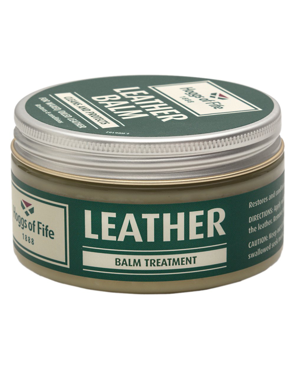 Neutral Coloured Hoggs of Fife Wax Leather Balm on white background 