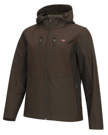 Green Coloured Hoggs of Fife Womens Ardross 4-Way Active Jacket on white background 