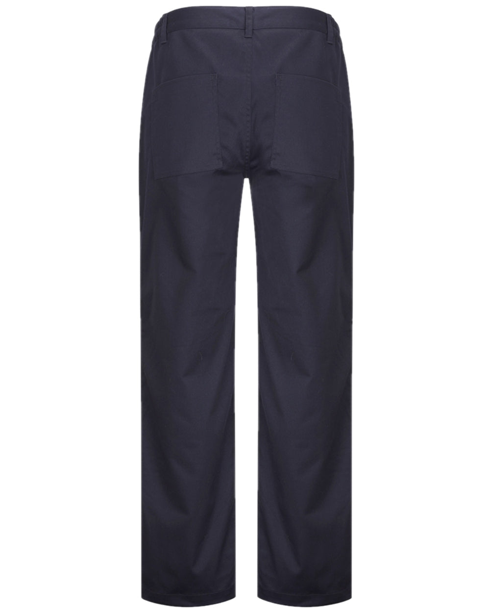 Navy Coloured Hoggs of Fife WorkHogg Ladies Stretch Trousers on white background 