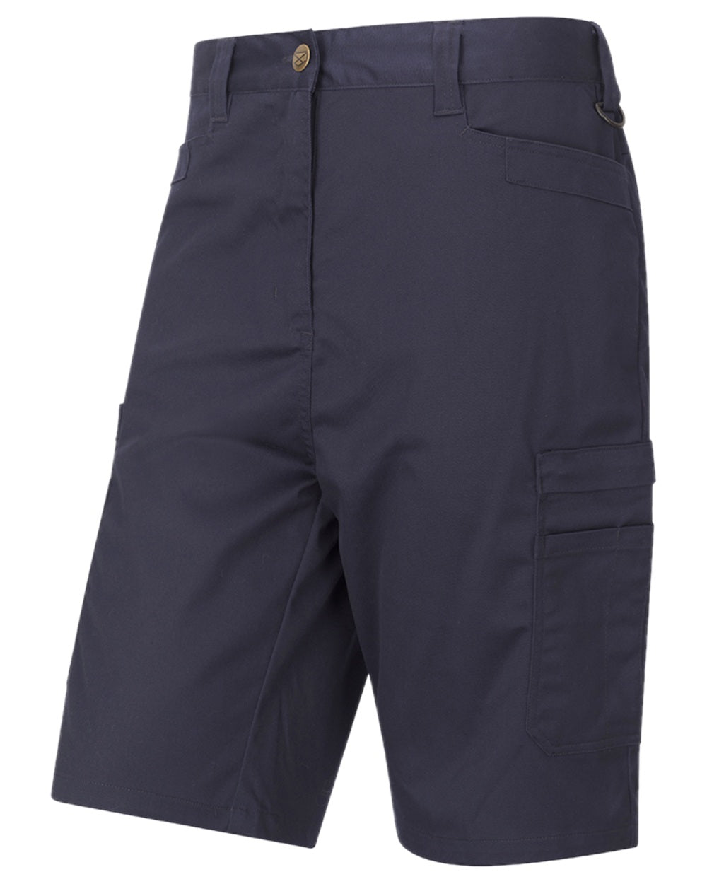 Navy Coloured Hoggs of Fife WorkHogg Utility Shorts on white background 