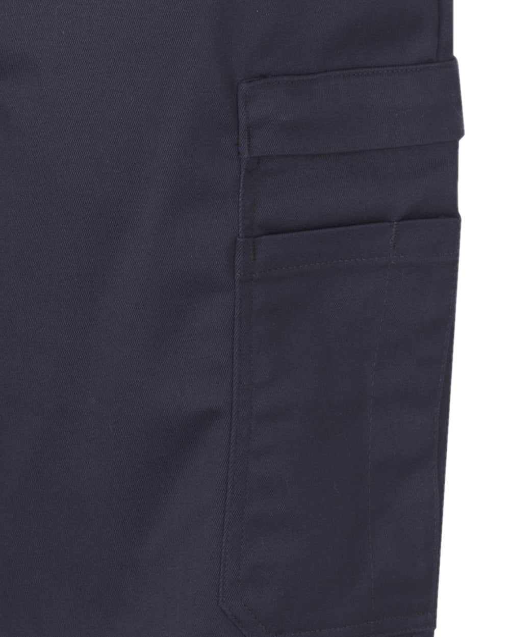 Navy Coloured Hoggs of Fife WorkHogg Utility Shorts on white background 