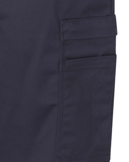 Navy Coloured Hoggs of Fife WorkHogg Utility Shorts on white background 