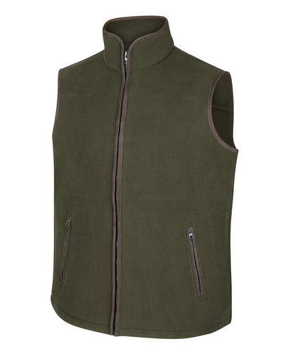 Hoggs of Fife Woodhall Fleece Gilet in Green #colour_green