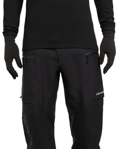 Black Coloured Icebreaker 260 Tech Glove Liners on white background 