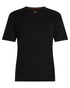 Black Coloured Icebreaker Mens Merino 200 Oasis Crew Short Sleeve Thermal Top on white background 