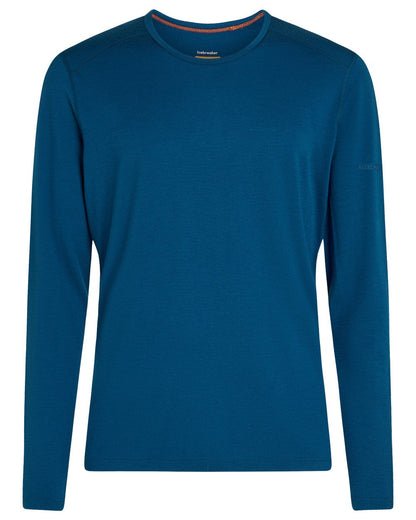 Atlantis Coloured Icebreaker Mens Merino 200 Oasis Crewe Thermal Top on white background 