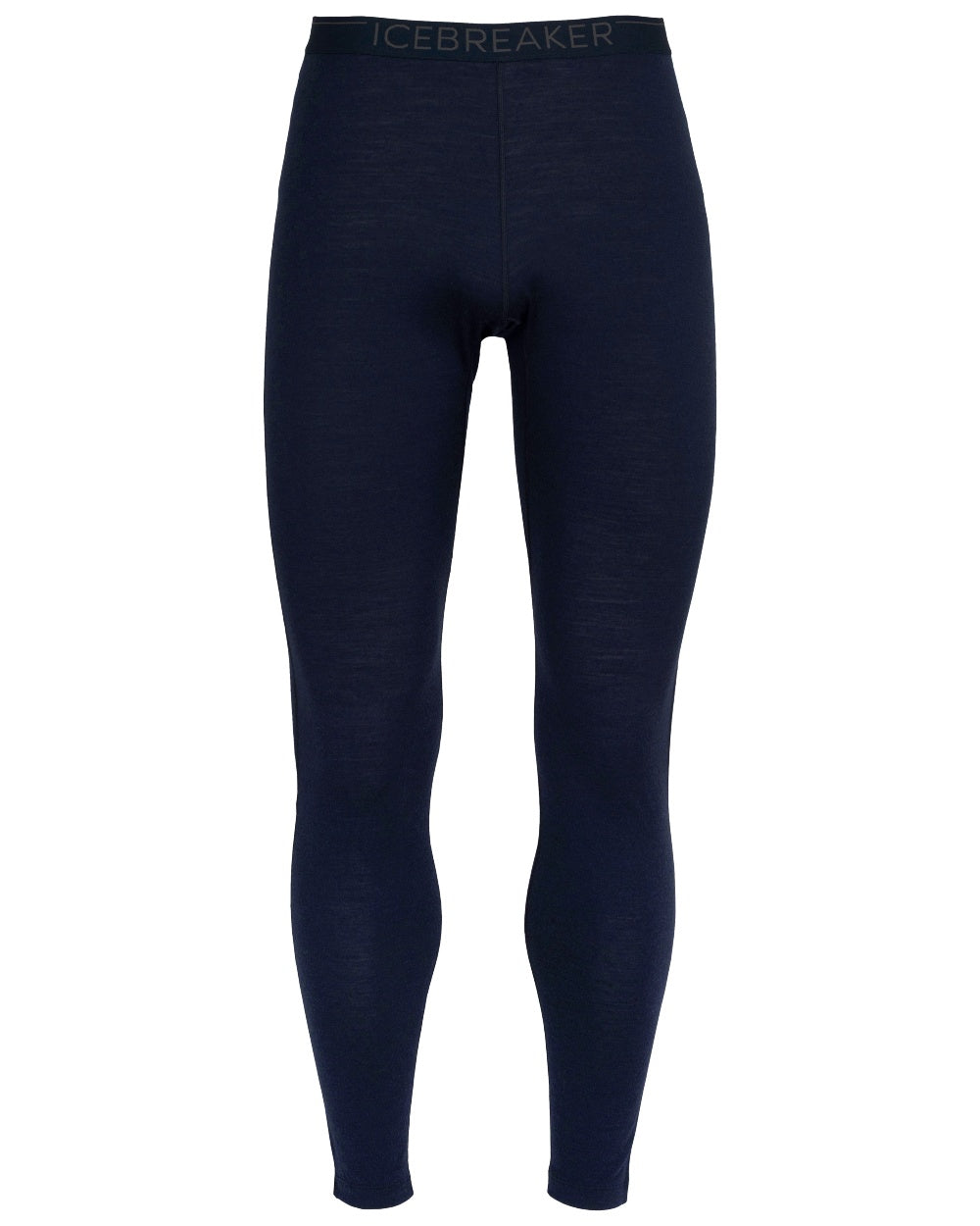 Midnight Navy Coloured Icebreaker Mens Merino 200 Oasis Thermal Leggings on white background 
