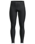 Black Coloured Icebreaker Mens Merino 260 Tech Thermal Leggings on white background 