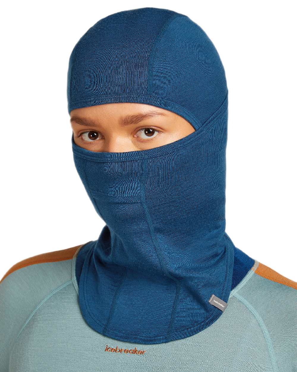 Atlantis Coloured Icebreaker Merino 200 Oasis Balaclava on white background 