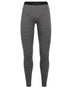 Gritstone Heather Coloured Icebreaker Womens Merino 200 Oasis Thermal Leggings on white background 