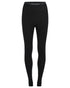 Black Coloured Icebreaker Womens Merino 260 Tech Thermal Leggings on white background 