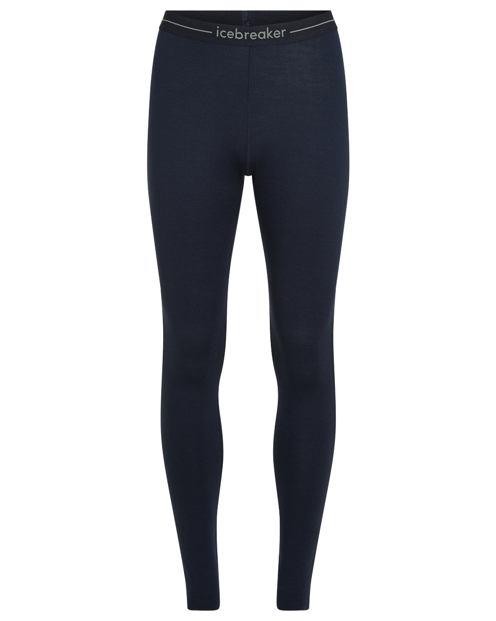 Midnight Navy Coloured Icebreaker Merino Womens 260 Tech Thermal Leggings on white background 