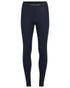 Midnight Navy Coloured Icebreaker Merino Womens 260 Tech Thermal Leggings on white background 