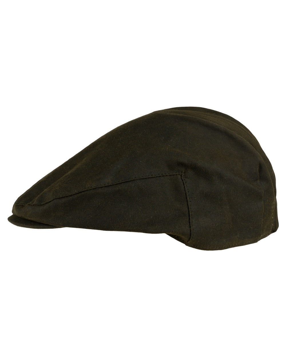 Green coloured Jack Pyke Junior Wax Flat Cap on white background 