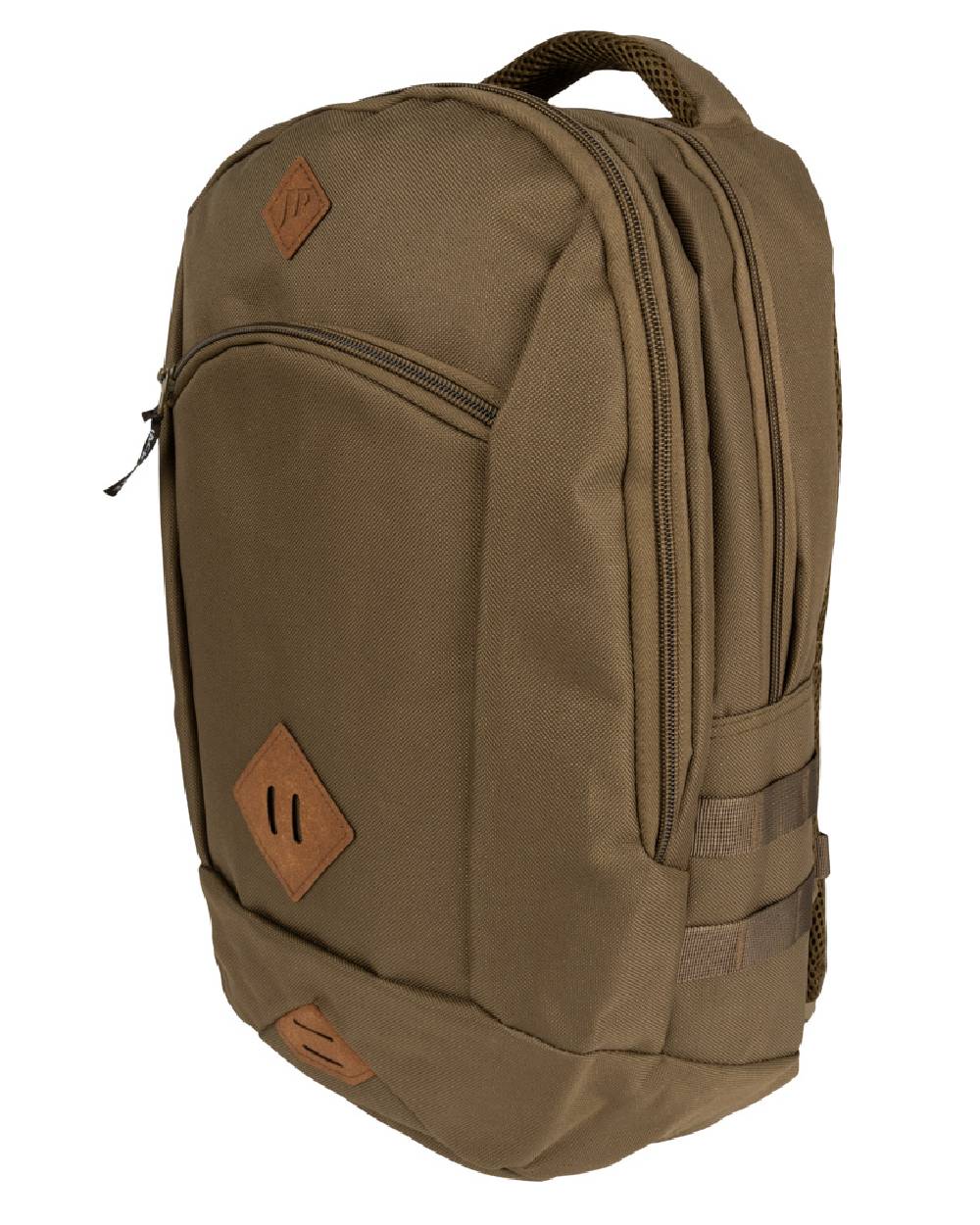 Olive Brown Jack Pyke Kestrel Rucksack on white background 