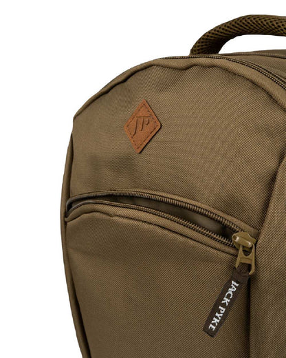 Olive Brown Jack Pyke Kestrel Rucksack on white background 