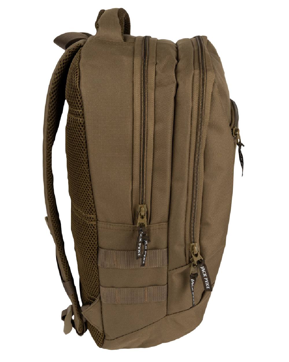 Olive Brown Jack Pyke Kestrel Rucksack on white background 