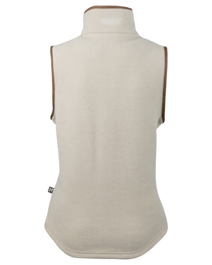 Mushroom coloured Jack Pyke Ladies Countryman Fleece Gilet on white background 