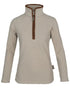 Mushroom Coloured Jack Pyke Ladies Fleece Pullover on white background 