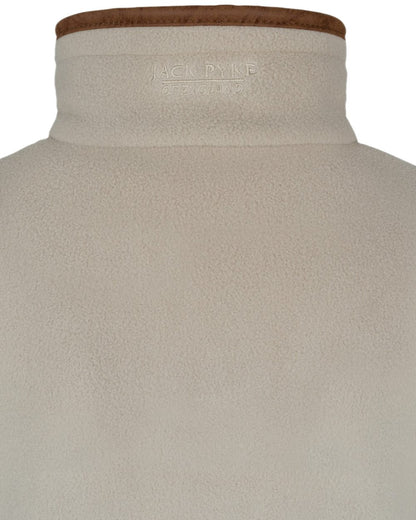 Mushroom Coloured Jack Pyke Ladies Fleece Pullover on white background 
