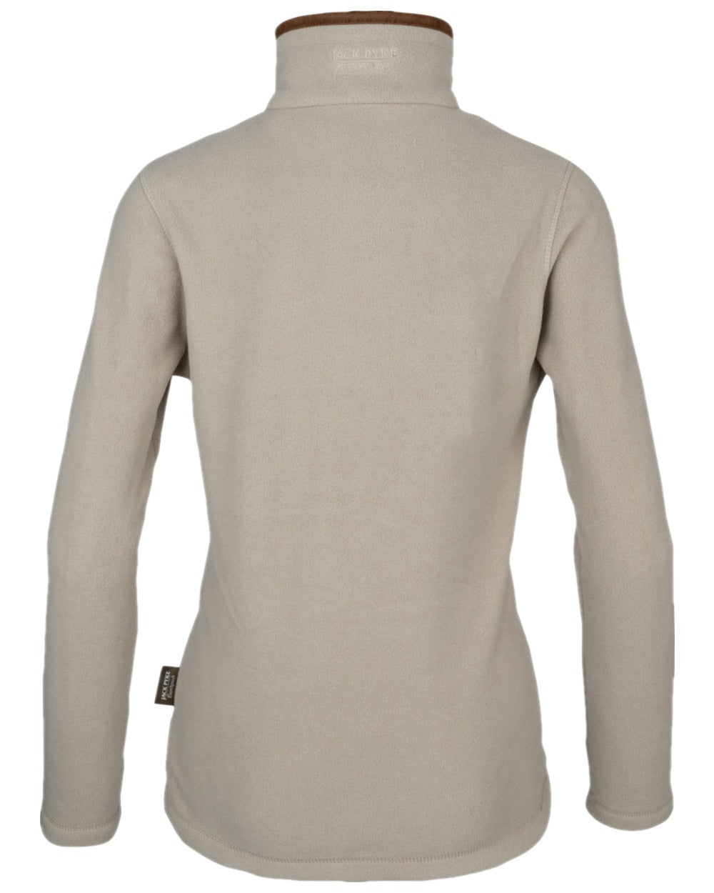 Mushroom Coloured Jack Pyke Ladies Fleece Pullover on white background 