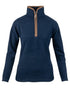 Navy coloured Jack Pyke Ladies Fleece Pullover on white background 