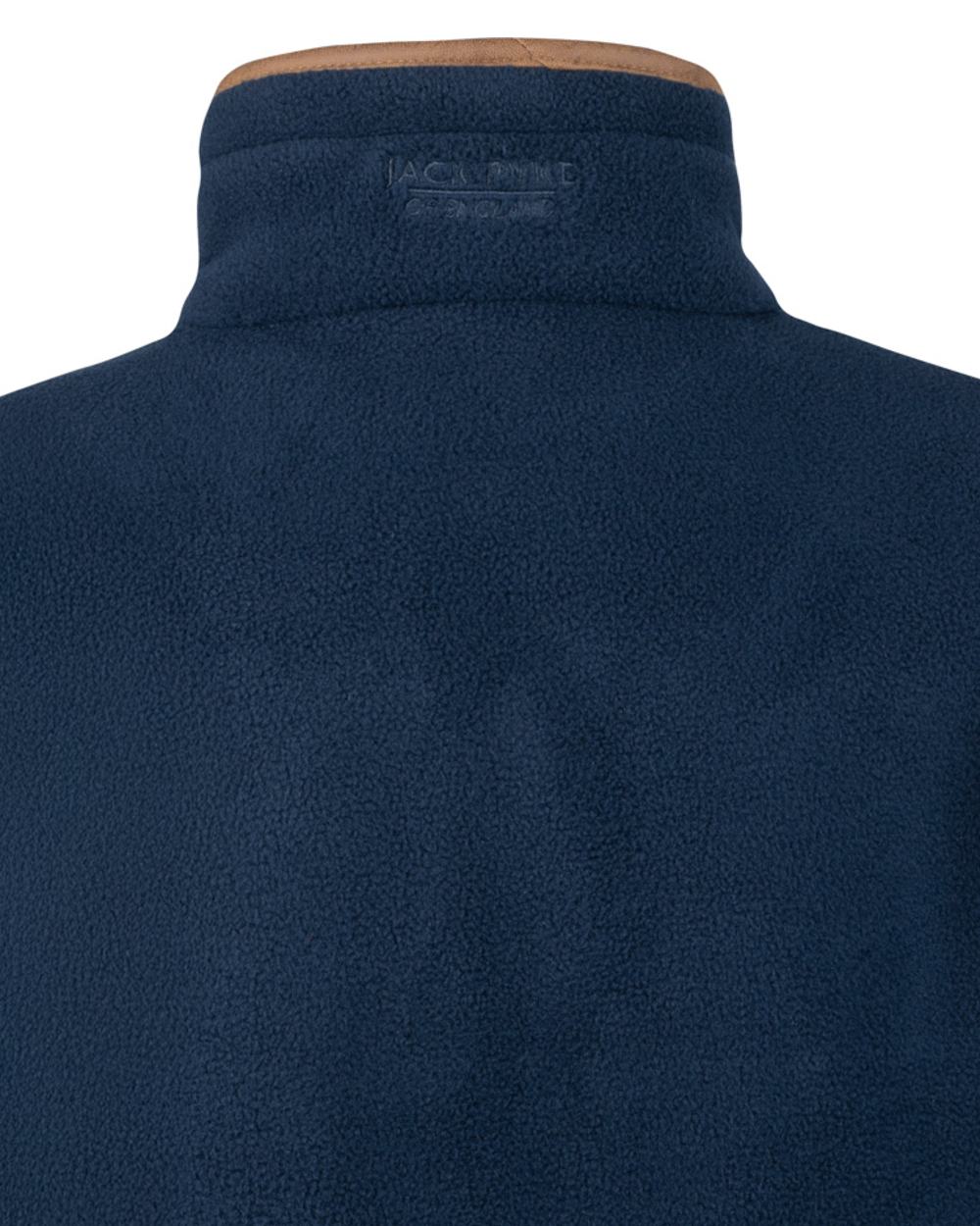 Navy coloured Jack Pyke Ladies Fleece Pullover on white background 