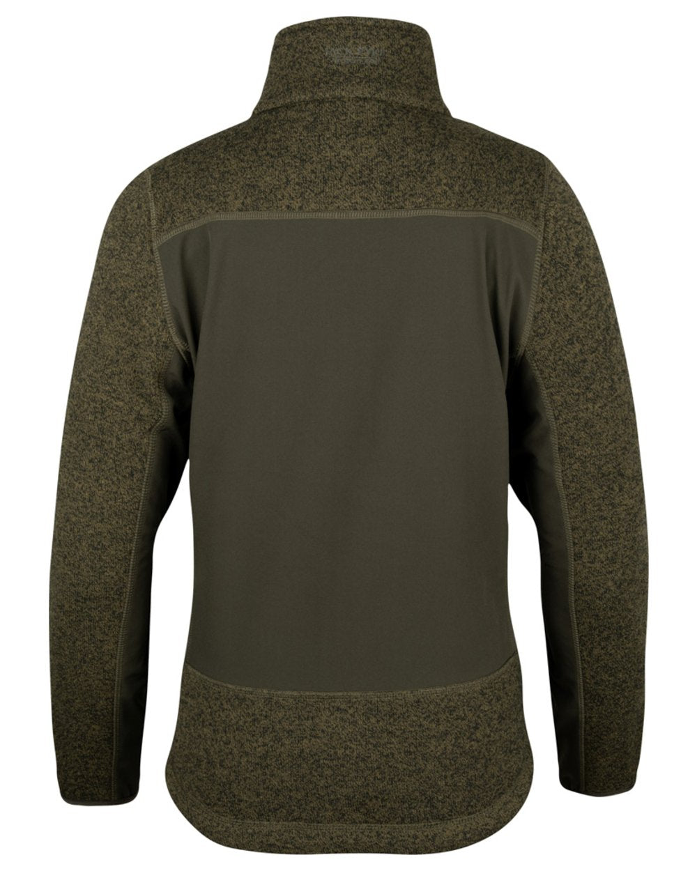 Green coloured Jack Pyke Ladies Hybrid Jacket on white background 