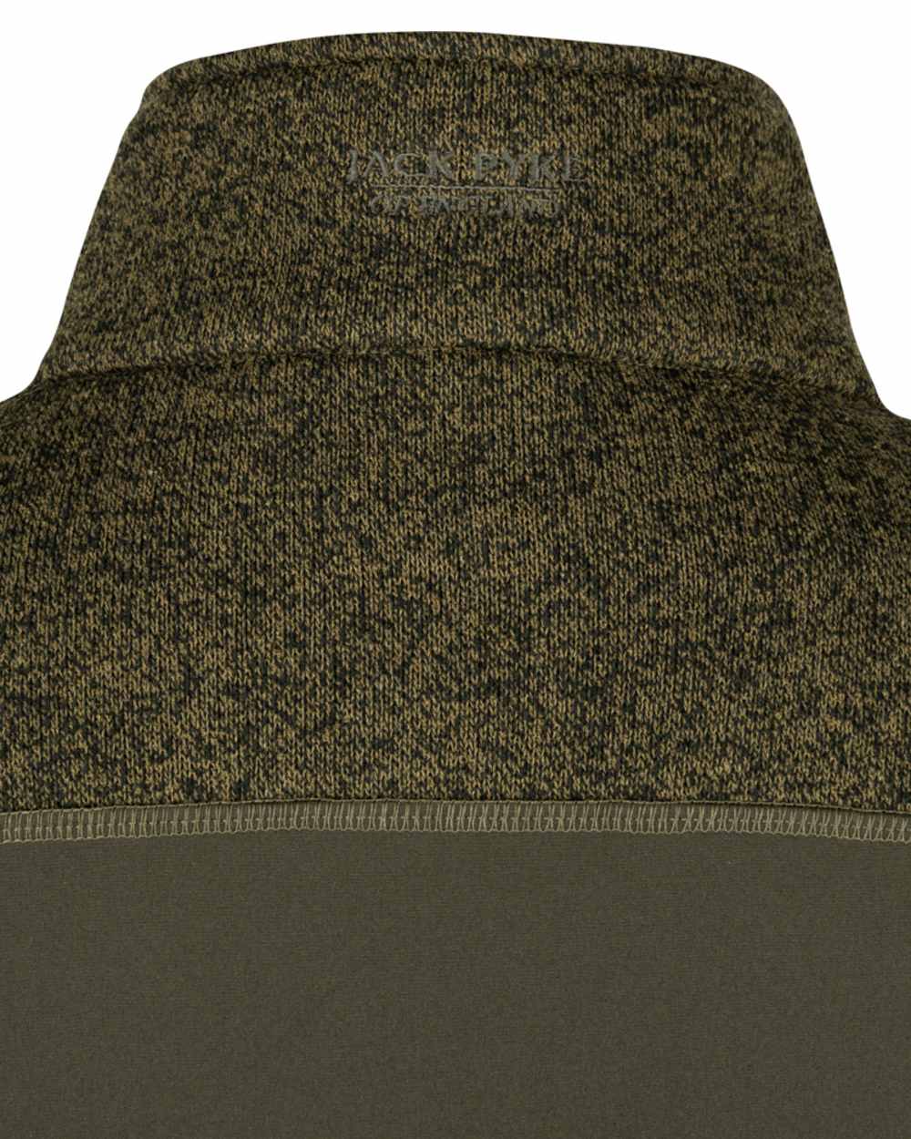 Green coloured Jack Pyke Ladies Hybrid Jacket on white background 