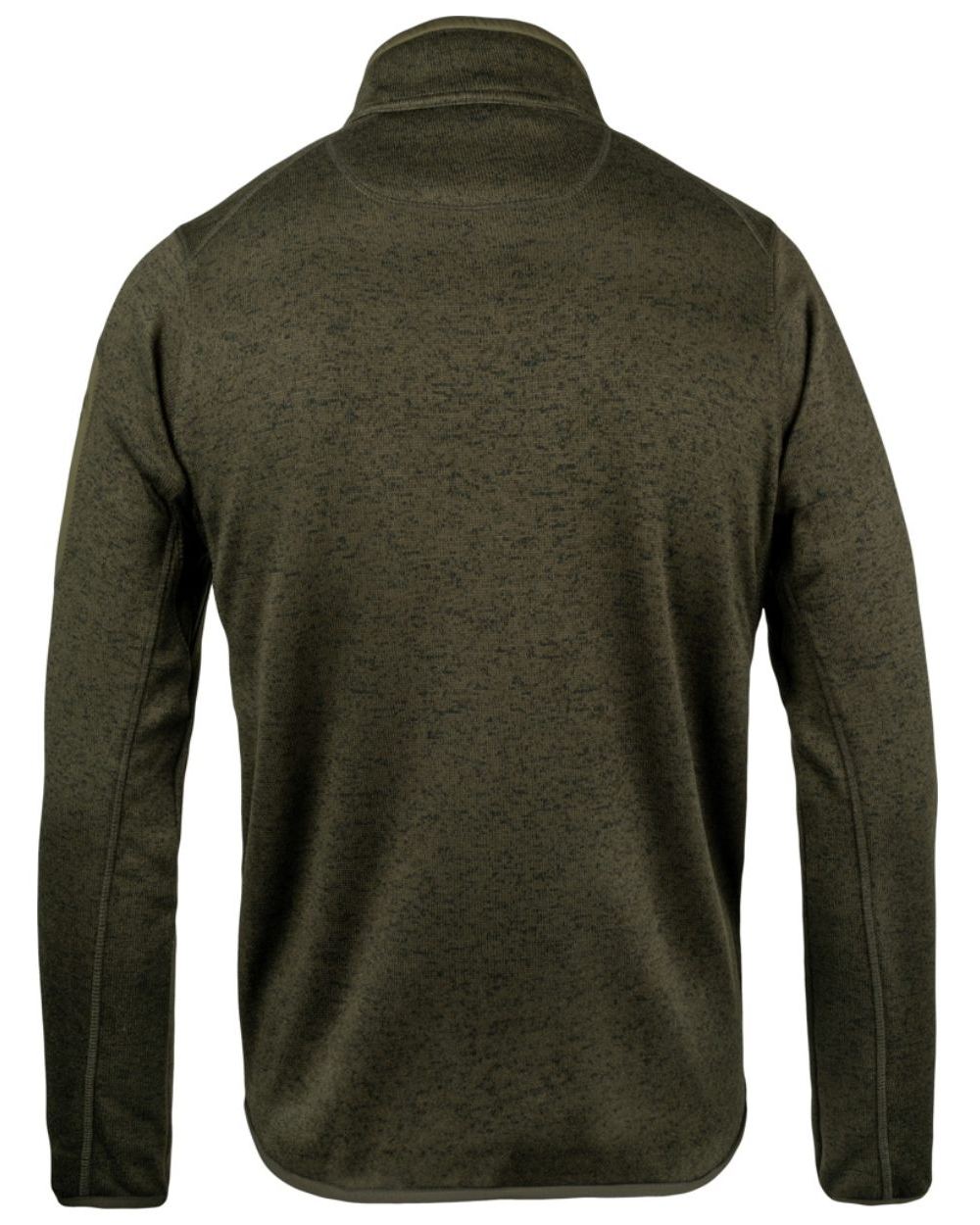 Green Fleck Coloured Jack Pyke Melange Quarter Zip Fleece On A White Background 