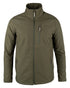 Green coloured Jack Pyke Mens Bleasdale Softshell Jacket on white background 