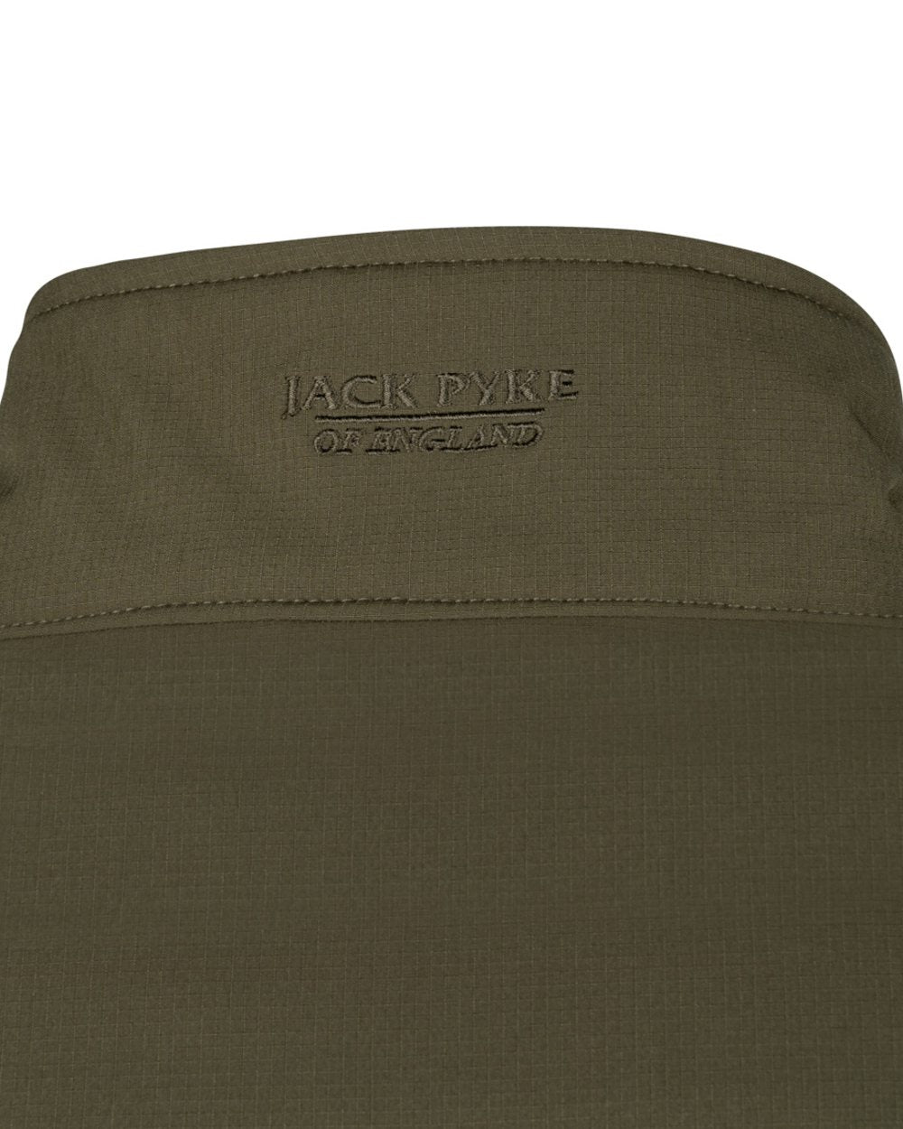 Green coloured Jack Pyke Mens Bleasdale Softshell Jacket on white background 